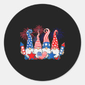 格言おもしろい愛国的アメリカ国旗かわいい格言4 ラウンドシール (正面)