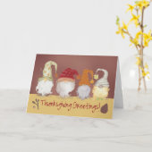 格言おもしろい感謝祭あいさつ カード (黄色い花)