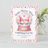 格言おもしろい物質なんて可愛いバレンタインデー シーズンカード (スタンド正面)