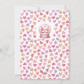 格言おもしろい物質なんて可愛いバレンタインデー シーズンカード (裏面)