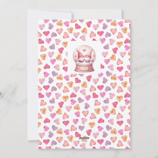 格言おもしろい物質なんて可愛いバレンタインデー シーズンカード (裏面)