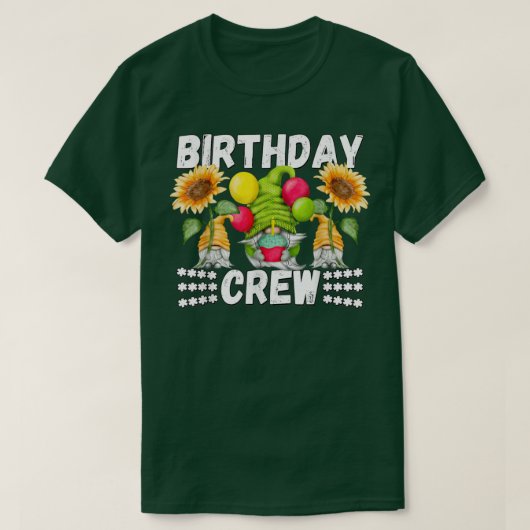 格言おもしろい誕生日クルー黄色ひまわり誕生田 Tシャツ (デザイン正面)