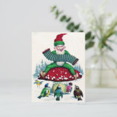 格言および鳥は歌い、祝います シーズンポストカード (スタンド正面)