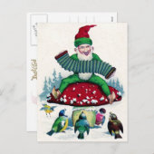 格言および鳥は歌い、祝います シーズンポストカード (正面/裏面)