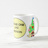 格言お名前に似たCookieハットケーキハート コーヒーマグカップ (正面右)