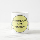 格言お名前に似たCookieハットケーキハート コーヒーマグカップ (中央)