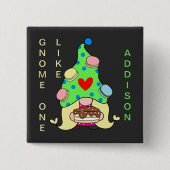 格言お名前に似たCookieハットケーキハート 缶バッジ (正面)