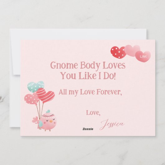 格言お洒落カップルのバレンタインデーのカード シーズンカード (裏面)