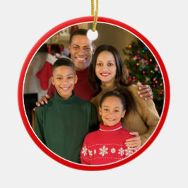 格言お洒落ズMerry Christmas One写真 セラミックオーナメント