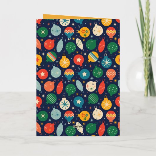 格言お洒落1枚の写真メリークリスマス シーズンカード (裏面)