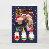 格言お洒落1枚の写真メリークリスマス シーズンカード (正面)