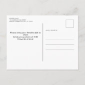 格言お洒落BBQファームハウスファミリー懇親会 インビテーションポストカード (裏面)