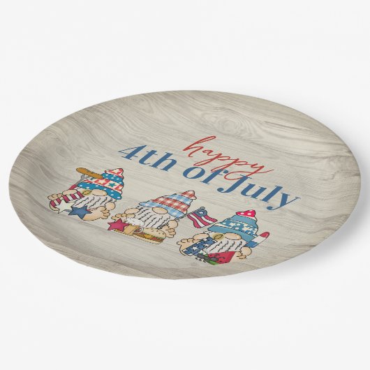 格言お洒落BBQファームハウス7月4日パーティー ペーパープレート (アングル)