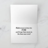格言からのハロウィーンの挨拶クール カード (内部)