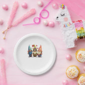 格言かわいいおもしろい格言ヒッピーひまわり平和 ペーパープレート (パーティー)