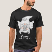 格言がん〔占星術の〕十二宮図星占い標識エンジェルユニセックス Tシャツ (正面)