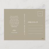 格言が後悔かわいいペットフォトクリスマス シーズンポストカード (裏面)