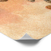 格言が時計のまわりにを組む ポスター (角)