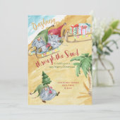 格言が砂の中をダッシュザサンドビーチクリスマス シーズンカード (スタンド正面)