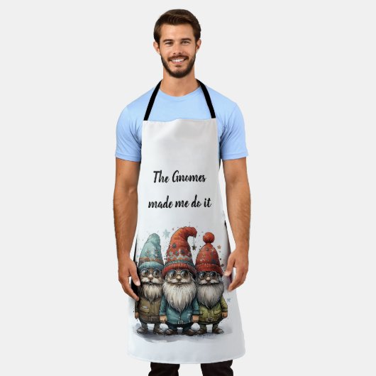 🍄格言が私にエプロンをさせた🍄 エプロン (着用した状態)