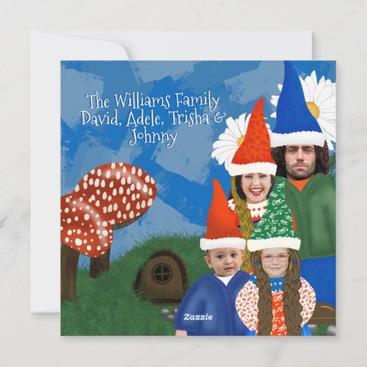 格言ご家族メリークリスマス シーズンカード (裏面)