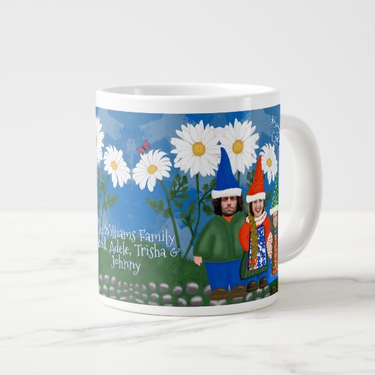 格言ご家族メリークリスマス ジャンボコーヒーマグカップ (正面右)