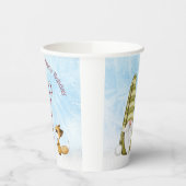 格言とキツネウィズ最高のハッピーホリデーカスタム 紙コップ (左)