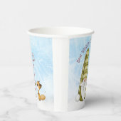 格言とキツネウィズ最高のハッピーホリデーカスタム 紙コップ (右)