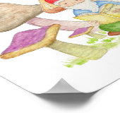 格言とキノコのブックアートプリント ポスター (角)