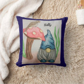 格言とキノコの子の枕 クッション (ブランケット)