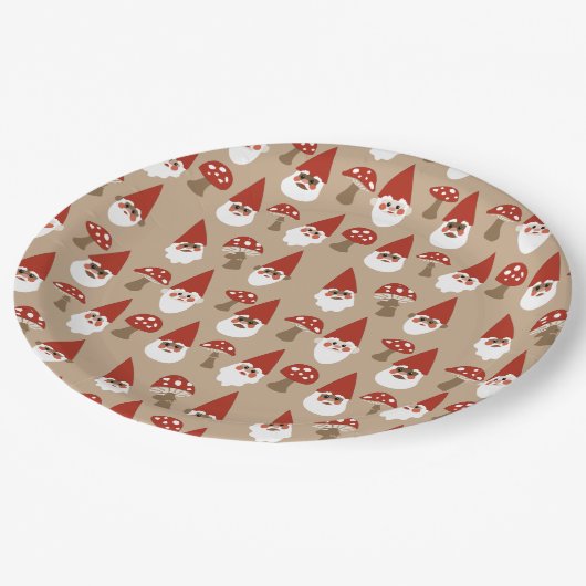 格言とキノコ紙プレート ペーパープレート (アングル)