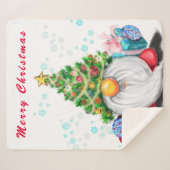 格言とギフトクリスマスシェルパブランケット シェルパブランケット (正面(横))