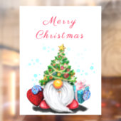 格言とクリスマスツリー帽子の窓の貼り ウィンドウサイン (シート2)