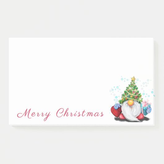 格言とクリスマスツリー帽子itノートをポストおもしろい ポストイット (正面)