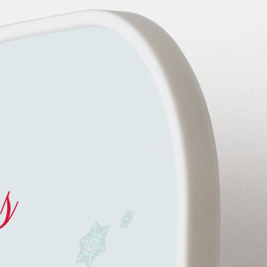 格言とクリスマスハートギフトピックボールパドル ピックルボールラケット (左詳細)