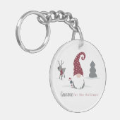 格言とトナカイ北欧トメットデザイン キーホルダー (正面左)