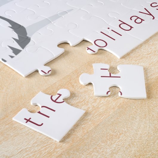 格言とトナカイ北欧トメットデザイン ジグソーパズル (側面)