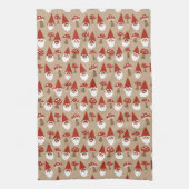 格言とマッシュルームのキッチンタオル キッチンタオル (縦)