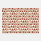 格言とマッシュルームのギフトラップセット ラッピングペーパーシート (正面2)