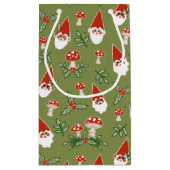 格言とマッシュルームオングリーンウッドランドホリデイ スモールペーパーバッグ (裏面)