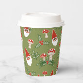格言とマッシュルームオングリーンウッドランドホリデイ 紙コップ (左)