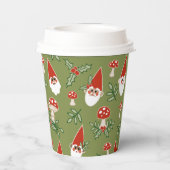 格言とマッシュルームオングリーンウッドランドホリデイ 紙コップ (裏面)