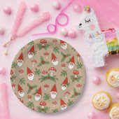 格言とマッシュルームオンタンウッドランドホリデー ペーパープレート (パーティー)