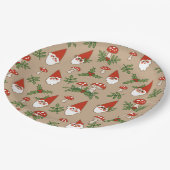 格言とマッシュルームオンタンウッドランドホリデー ペーパープレート (アングル)