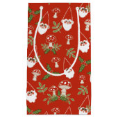 格言とマッシュルームオンレッドウッドランドホリデー スモールペーパーバッグ (正面)