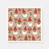 格言とマッシュルーム紙ナプキンズ スタンダードカクテルナプキン (正面)