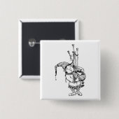 格言と彼のバグパイプ 缶バッジ (正面&裏面)