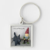 格言と彼の犬のプレミアムキーチェーン キーホルダー (正面)