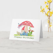 格言と花帳の誕生日カード カード (黄色い花)