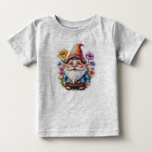 格言と花1 ベビーTシャツ (正面)